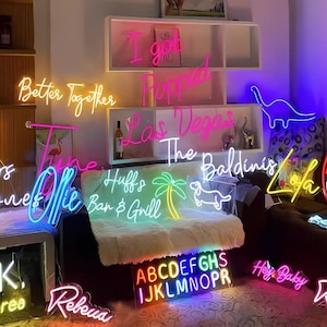Custom Neon Sign| Neon Sign custom| Name Neon Sign| Personalized Neon Sign| LED wedding Neon| Neon Sign Bedroom| Neon Home Decor| Wall Decor