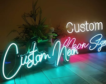 Custom Neon Sign, LED Neon Sign, Neon Wall Art Sign, Personalized Name Neon Sign, Neon Light Sign