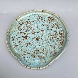Handmade Spoon Rest, Blue Kitchen Decor
