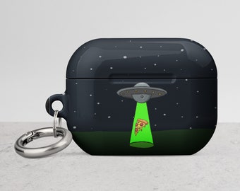 UFO entführt ein Stück Pizza Case für AirPods®