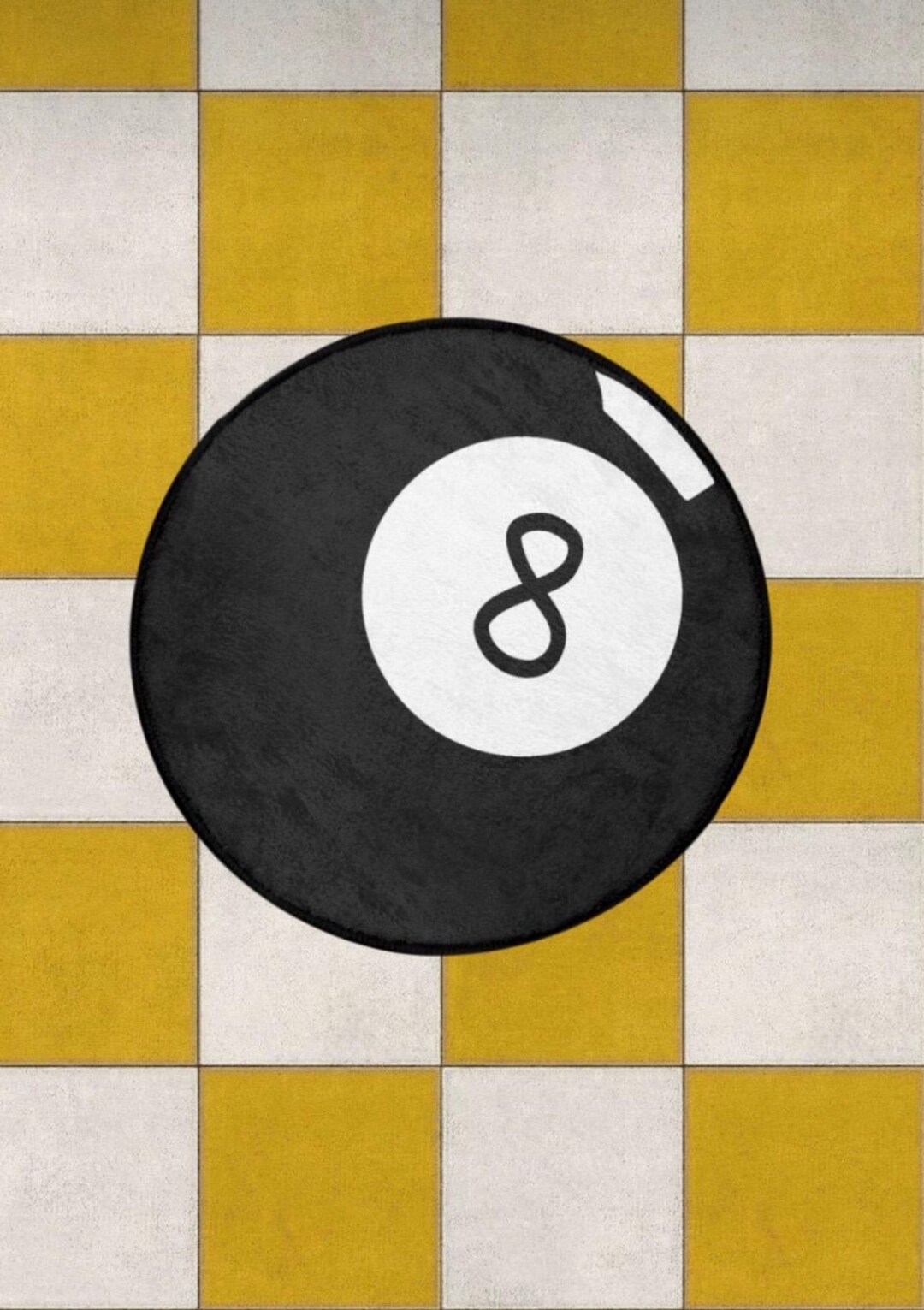 Magic 8 Ball Rug: Retro Novelty Accent Rug - Etsy