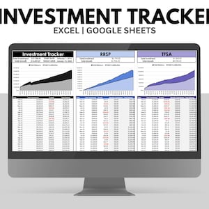 Investment Tracker | Excel & Google Sheets Spreadsheet Template