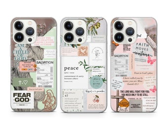 Christian Phone Case Scripture Case cover fit for iPhone 17 16 15 14 13 12 Pro Max Xr 7 8 Plus, Samsung S25 S24 S23 FE A17 A16 Note 20 Pixel