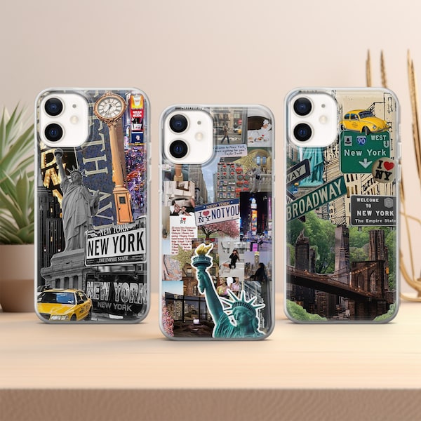 New York Phone Case NYC Traveler cover fit for iPhone 15 14 13 12 11 Pro Max Xr 7 8 Plus, Samsung S24 S23 S22 FE A14 A15 Note 20 Pixel 7