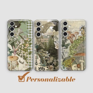 Cottagecore phone case Vintage fairy Cover fit for Samsung S25 S24 S23 S22 FE S10 NOTE 20 A17 A55 A16 A56 A55 A24 A23 A32 A33 A34 A73 5G