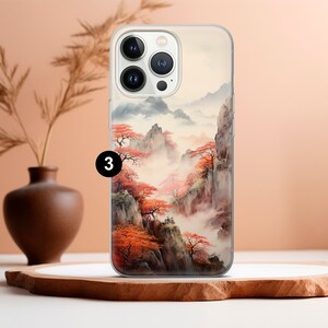 a phone case with a painting on it