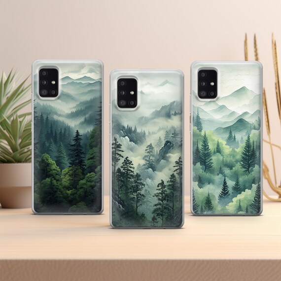 Mountains Phone Case Forest cover cover fit for Samsung S25 S24 S23 S22 FE S10 NOTE 20 A17 A55 A16 A56 A55 A24 A23 A32 A33 A34 A73 5G