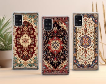 Carpet Phone Case Persian rug cover fit for Samsung S24 S23 S22 S21 FE S10 NOTE 20 A15 A13 A14 A54 A53 A24 A23 A32 A33 A34 A73 5G 4G