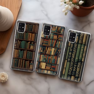 Book phone case Retro Bookish cover fit for Samsung S25 S24 S23 S22 FE S10 NOTE 20 A16 A55 A15 A56 A55 A24 A23 A32 A33 A34 A73 5G 4G