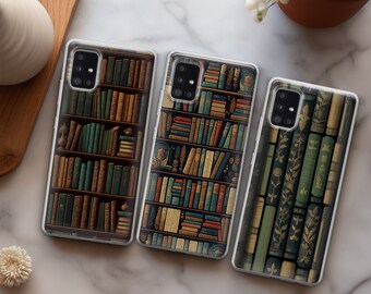 Book phone case Retro Bookish cover fit for Samsung S25 S24 S23 S22 FE S10 NOTE 20 A16 A55 A15 A56 A55 A24 A23 A32 A33 A34 A73 5G 4G