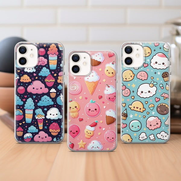 Kawaii phone case Cute Pink Korean cover fit for iPhone 15 14 13 12 11 Pro Max Xr 7 8 Plus, Samsung S24 S23 S22 FE A14 A15 Note 20, Pixel 7