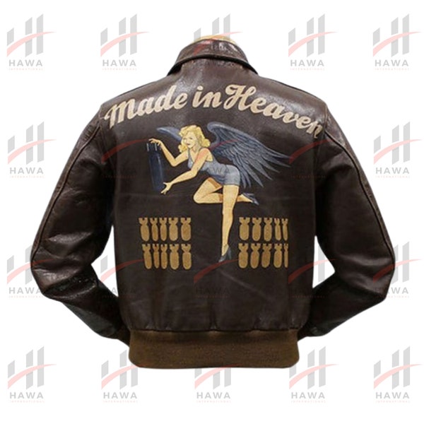 Chris Redfield Resident Evil Remake 4 Made in Heaven Bomber Brown Leather Jacket