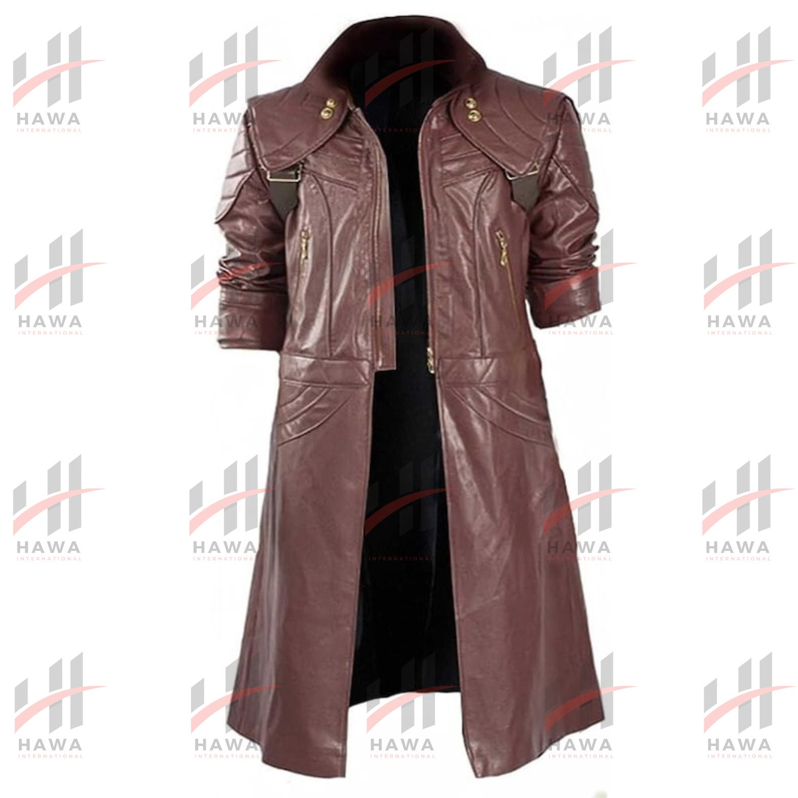 DMC5 Dante Aged Devil May Cry V Leather coat - RockStar Jacket