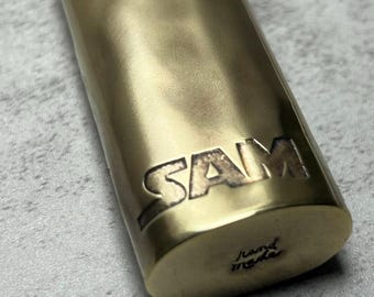 Custodia per accendino in metallo personalizzata, custodia per accendino regalo incisa, custodia per accendino fatta a mano in ottone, custodia in rame, il tuo logo o design