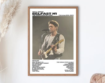 Niall Horan, The Show Live On Tour Belfast n1, February 20th 2024 digital print