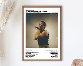 Niall Horan, The Show Live On Tour Birmingham, February 27th 2024 digital print