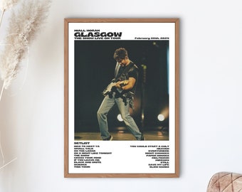 Niall Horan, The Show Live On Tour Glasgow, February 28th 2024 digital print