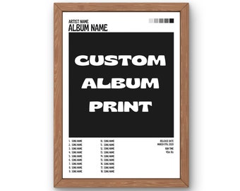 Custom album print made for any album. High quality photo paper use