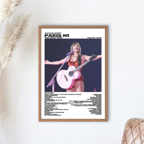 Taylor Swift, The Eras Tour Paris n1, May 9th 2024 digital print