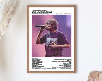 Louis Tomlinson Faith In The Future World Tour Glasgow, November 12th 2023 digital print