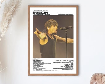 Louis Tomlinson Faith In The Future World Tour Dublin, November 8th 2023 digital print