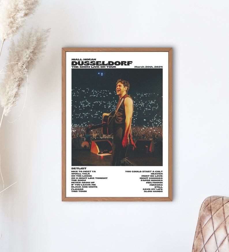 Niall Horan, The Show Live On Tour Dusseldorf, March 26th 2024 digital print image 1