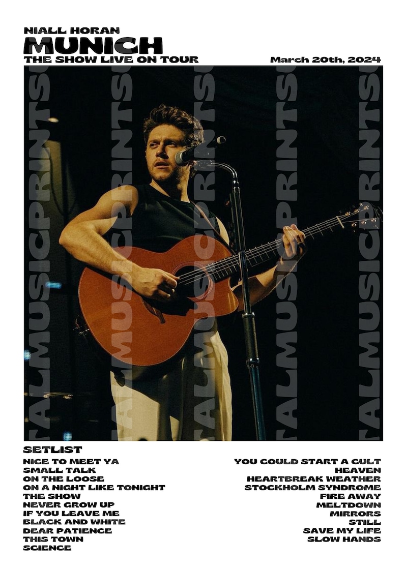 Niall Horan, The Show Live On Tour München, 20.03.2024 Digitaldruck Bild 2