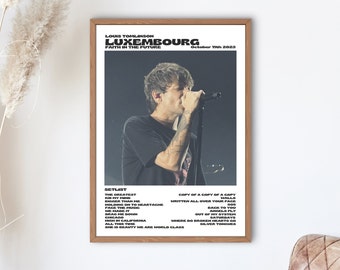 Louis Tomlinson Faith In The Future World Tour Luxemburg, 11 oktober 2023 digitale print