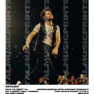 Aangepaste concertposter gemaakt voor elk concert, digitaal bestand afbeelding 7