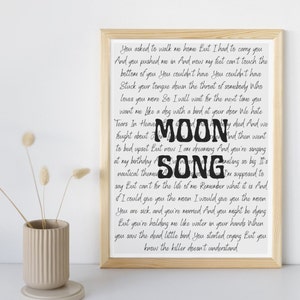 Moon Song Phoebe Bridgers Song Poster, beide Versionen enthalten Bild 2