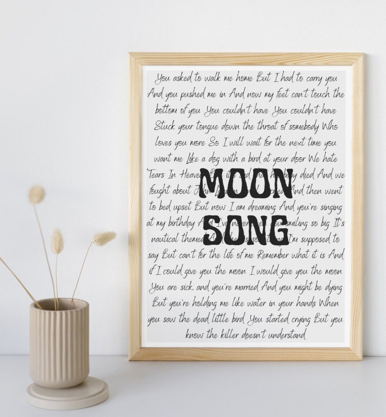 Moon Song Phoebe Bridgers Song Poster, beide Versionen enthalten Bild 2