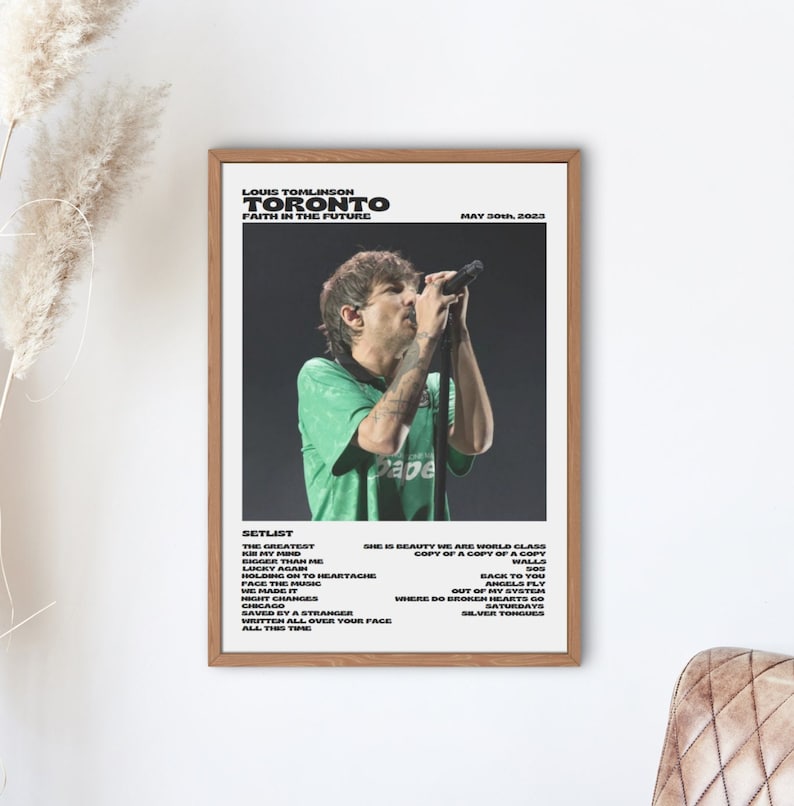 Louis Tomlinson Faith In The Future World Tour Toronto, May 30th 2023 digital print image 1