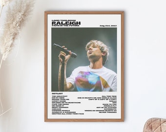 Louis Tomlinson Faith In The Future World Tour Raleigh, July 21st 2023 digital print