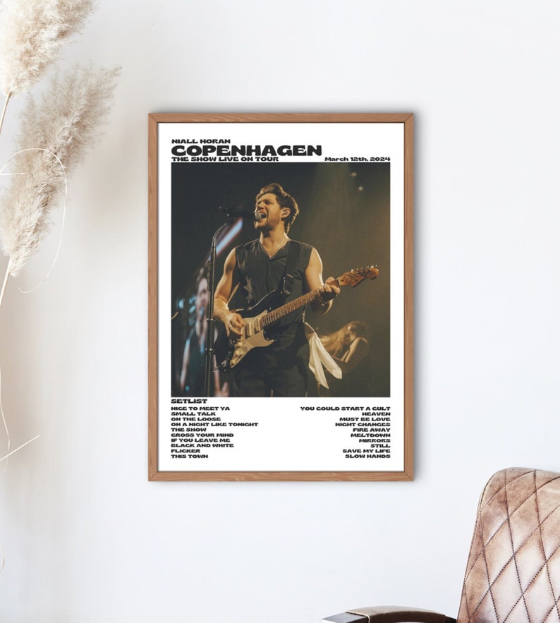 Niall Horan, The Show Live On Tour Copenhagen, March 12th 2024 digital print image 1