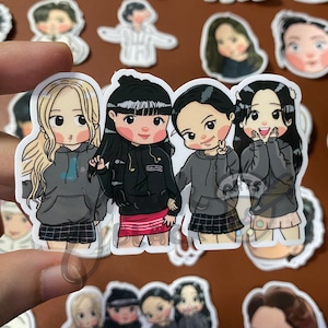 TWICE & BLACKPINK (Random) Cute Fanart vinyl die cut sticker