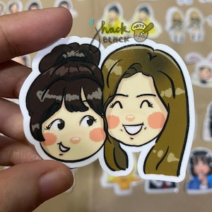 TWICE (Random) Fanart version 2 cute vinyl die cut sticker