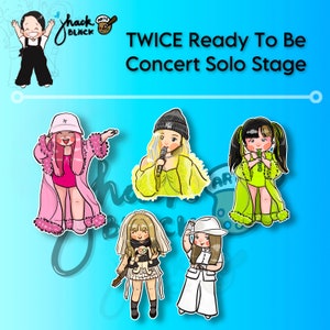 TWICE Ready To Be Solo Stage Fanart vinyl die cut sticker