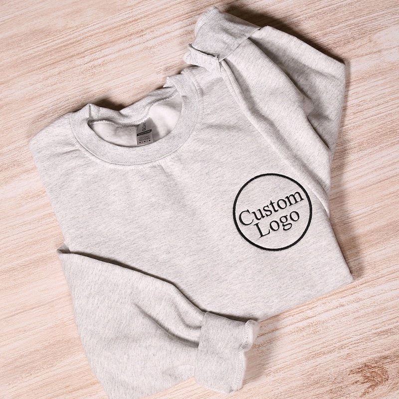 Soft Fabric Sweatshirt with Embroidered Label