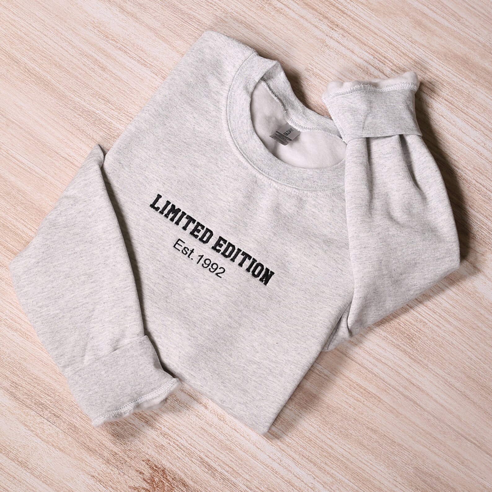 Custom Limited Edition Embroidered Sweatshirt With Est Year ...