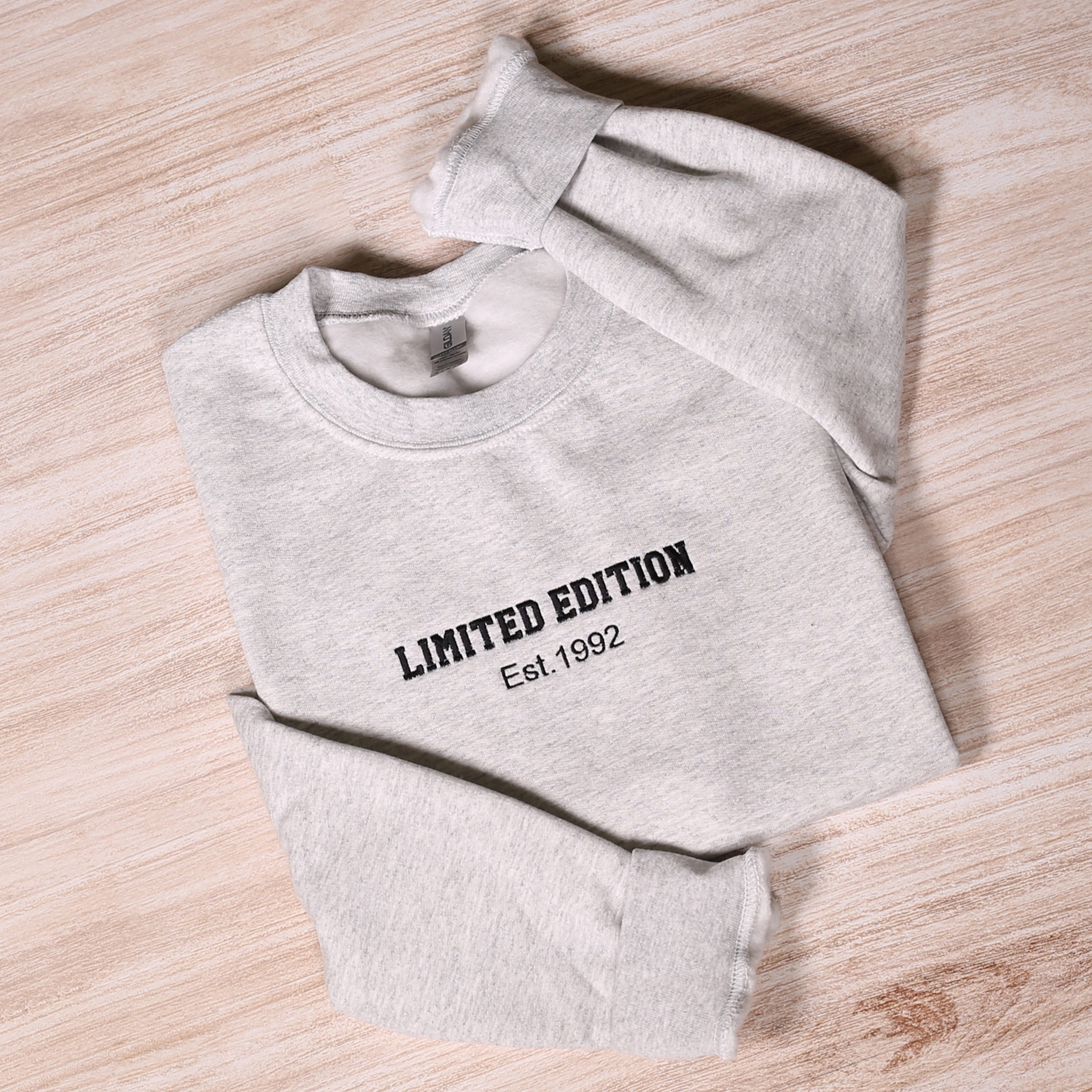 Custom Limited Edition Embroidered Sweatshirt With Est Year ...