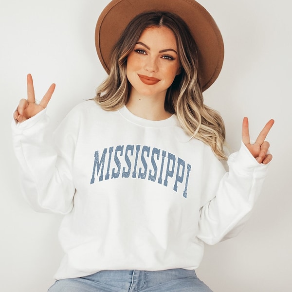 Mississippi Sweatshirt, Mississippi Blue Print Hoodie, Cute Mississippi, Mississippi College Student Gifts, University of Mississippi