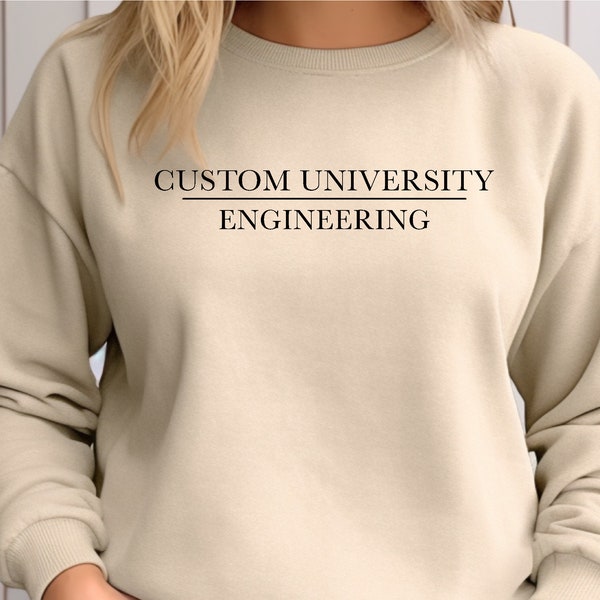 Custom College Sweatshirts, Custom University Name Sweatshirt, Personalized College Program Hoodie, Custom Design University Sweatshirt