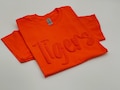 Custom Puff Print Team Name T-shirt, Personalized Puff Writing For Companies, Embossed Mascot Shirt, Metallic Puff Print, Puff School Sports