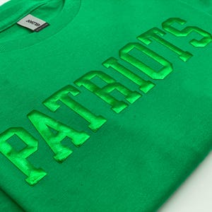 Custom Puff Print Team Name Sweatshirt, Personalized Embossed Mascot Sweatshirt, Custom School Name Sweatshirt, Custom Team Sweatshirt