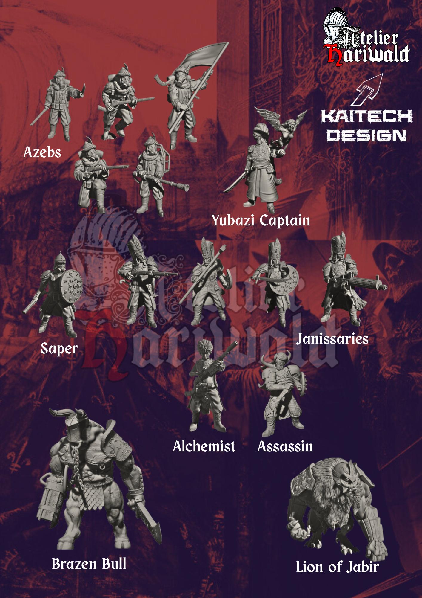 TRENCH CRUSADE - Alternative Figures - Iron Sultanate - Ready-to-Play Sultanate Warband