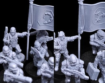 Brotherhood and Defense Initiative: miniatures for wargames