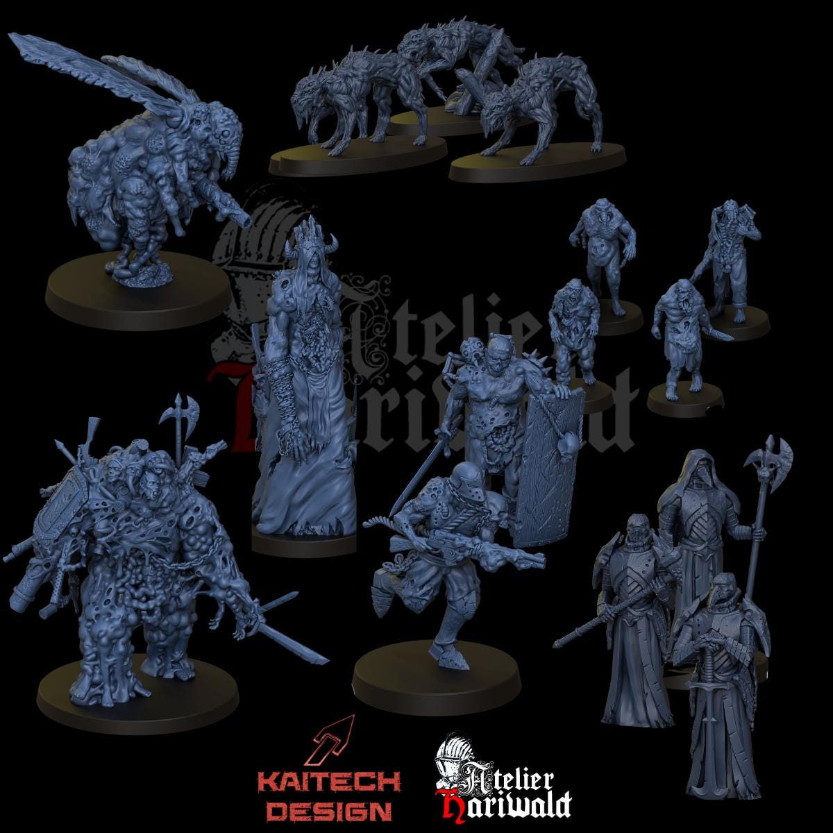Grimdark Miniatures - Complete Occult Forces Pack - Etsy Canada