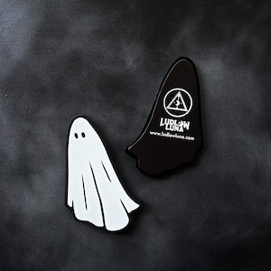 Ghostie Rubber Magnet (Glows in Dark!) Fridge Magnet - Office Magnet