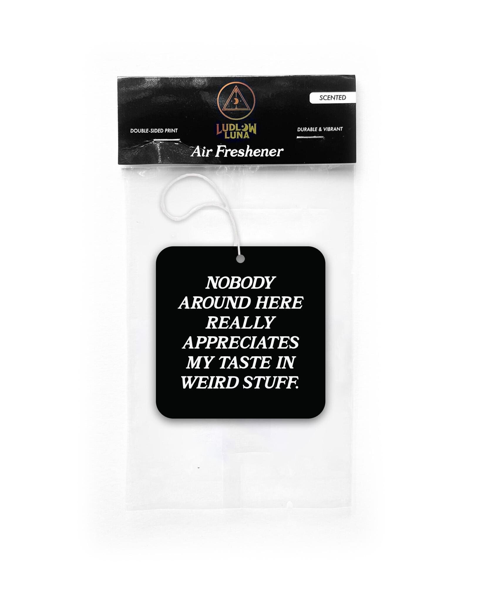 Weird Stuff Air Freshener |  Trendy, Spooky Accessories | Stocking Stuffer, Paranormal Lovers | Forest Scent