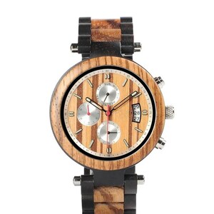 Custom-Engraved Wooden Watch: Top Gift | Auto Wooden Timepiece | Chic Minimalist | Perfect Anniversary Present | Free Shipping & Engraving!